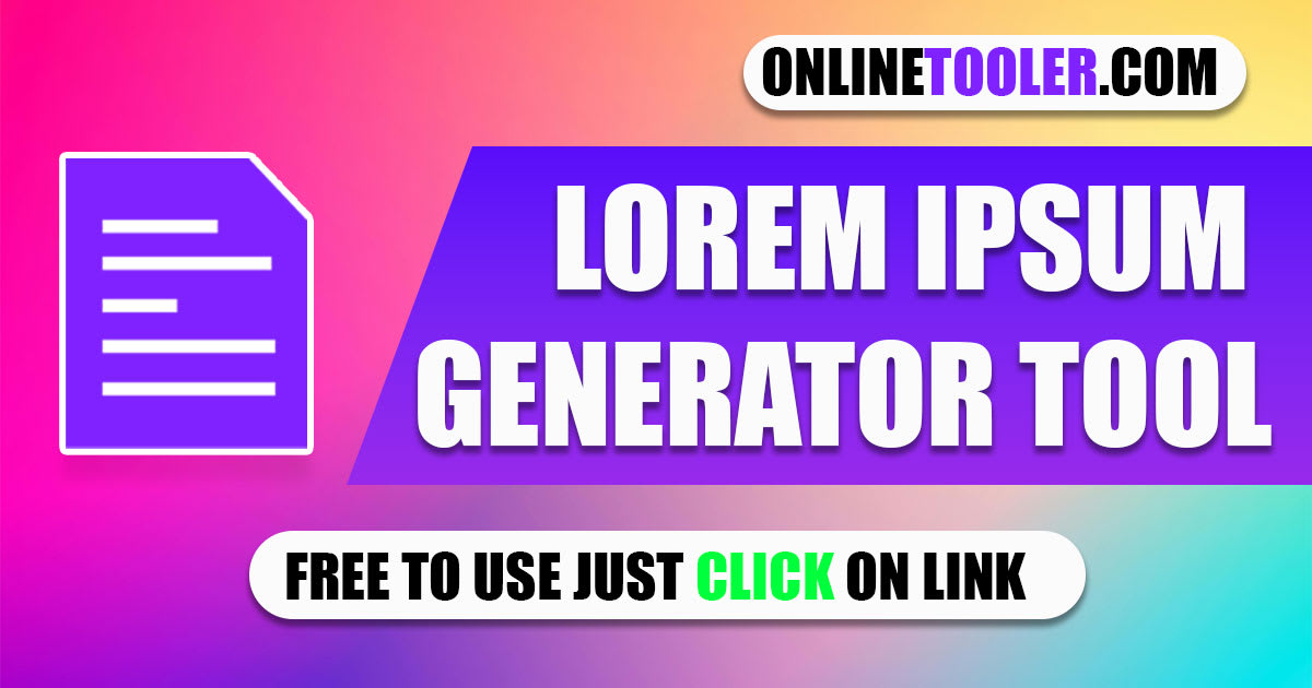 Free Lorem Ipsum Generator – Instant Dummy Text Creator